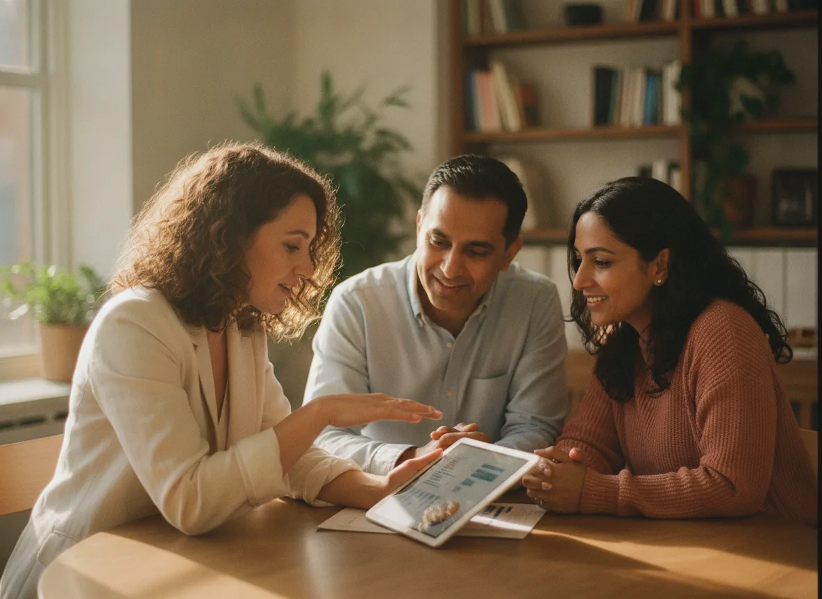 CAA Financial کے دفتر میں ایک دو لسانی مشاورت